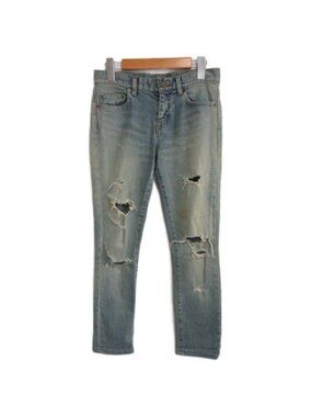 Saint Laurent Paris Hedi Slimane Era Distressed Skinny Denim Pants 24